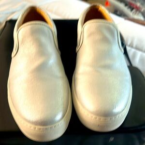 Mens stylish slip-ons by J-slides; Sz 10.5